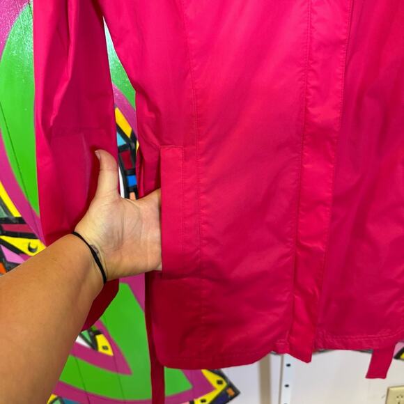 Columbia Red Trench Rain Coat Stylish. Size Small. Pristine condition! - Picture 2 of 6